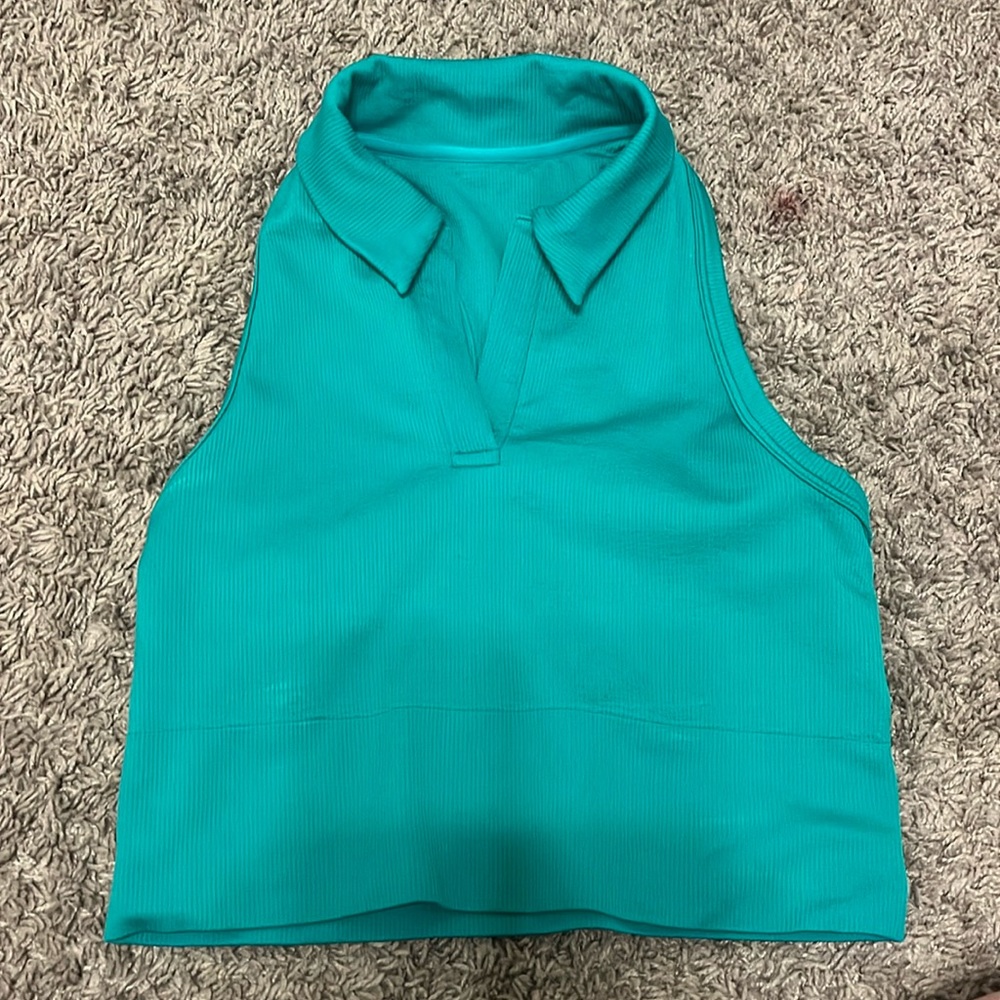 Athletic so small teal pickle ball/tennis tank shirt